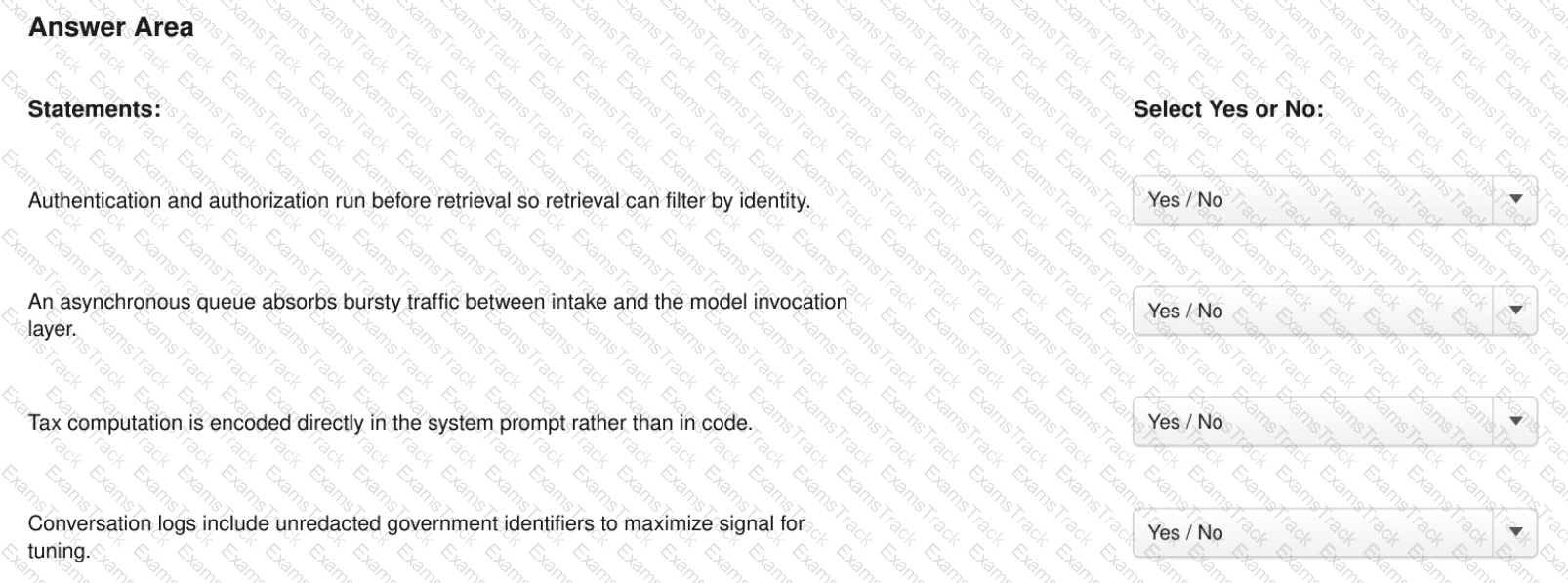 CCAR-P Question 1