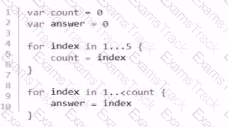 App-Development-with-Swift-Certified-User Question 5