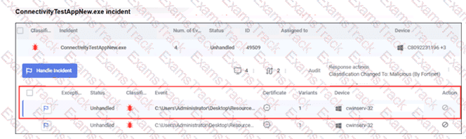 NSE6_EDR_AD-7.0 Question 8