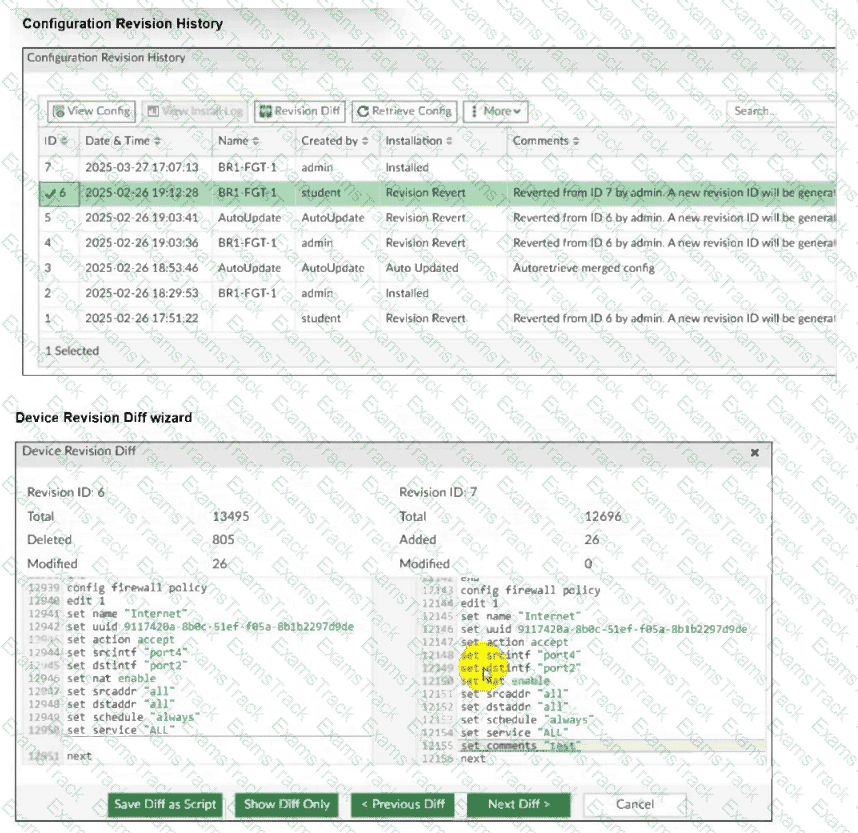 NSE6_FMG_AD-7.6 Question 2